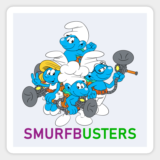 Smurfbusters Magnet by h3lsmurf